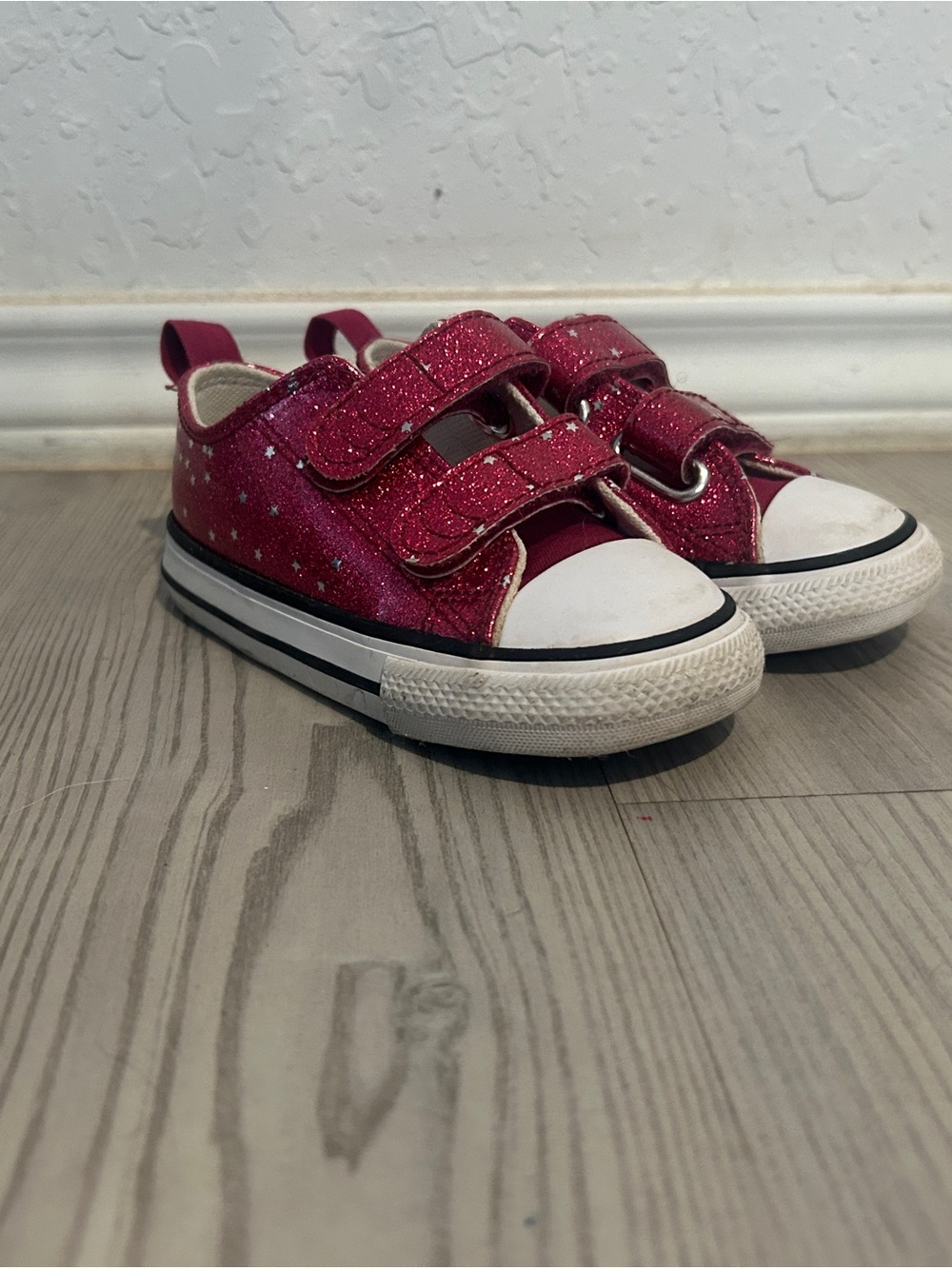 Converse Kids Glitter Velcro Sneakers